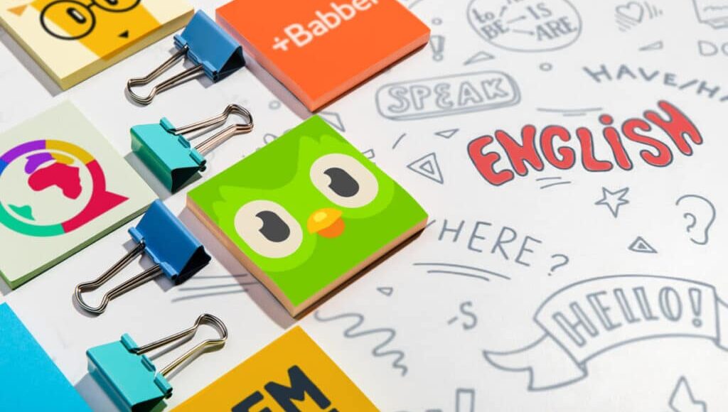 تطبيق دولينجو وتطبيق Cake